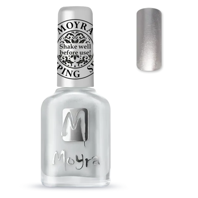 Moyra Stamping SP08 neglelak 12 ml sølv