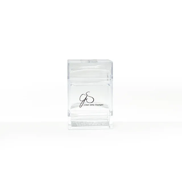 Clear Jelly Stamper Bling Cubed neglestamper Clear stor gennemsigtig