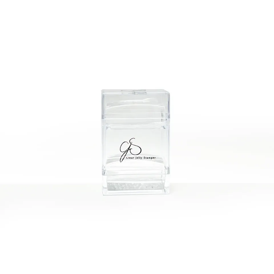 Clear Jelly Stamper Bling Cubed neglestamper Clear stor gennemsigtig