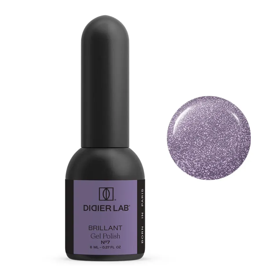Didier Lab Brillant No7 gellak 8ml lilla glitter hemafri