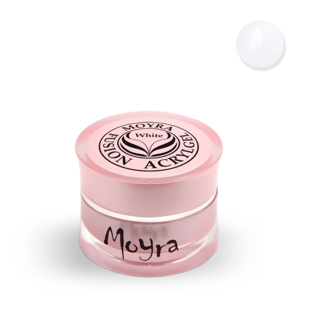 Moyra Fusion White acrylgel 5 g hvid