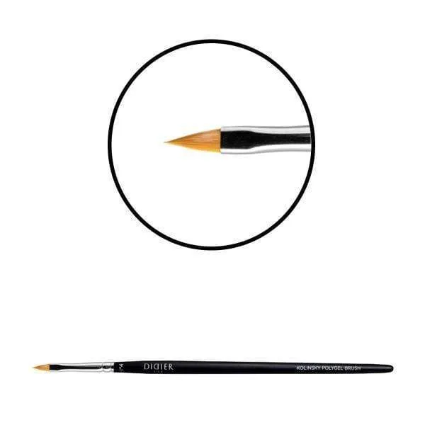 Didier Lab Polygel Brush No4 pensel naturhår