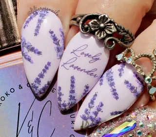 Clear Jelly Stamper CjS-397 Lavender Grove stempelplade 8x8 blomster