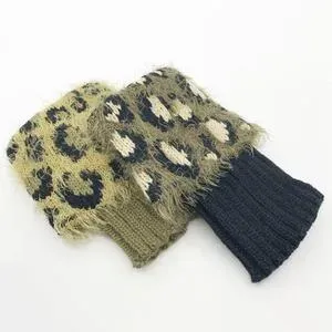 Clear Jelly Stamper Cuffs faux fur manchet beige