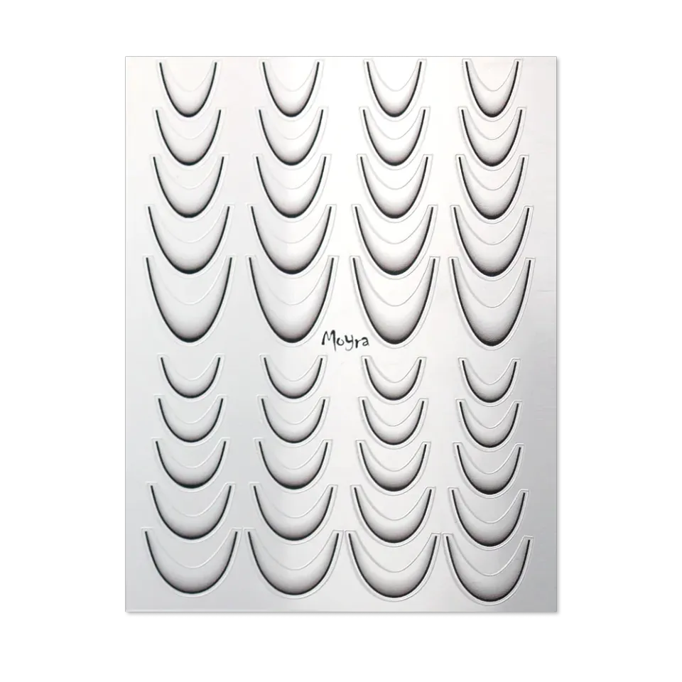 Moyra Ombre negle stickers No. 26 Black selvklæbende