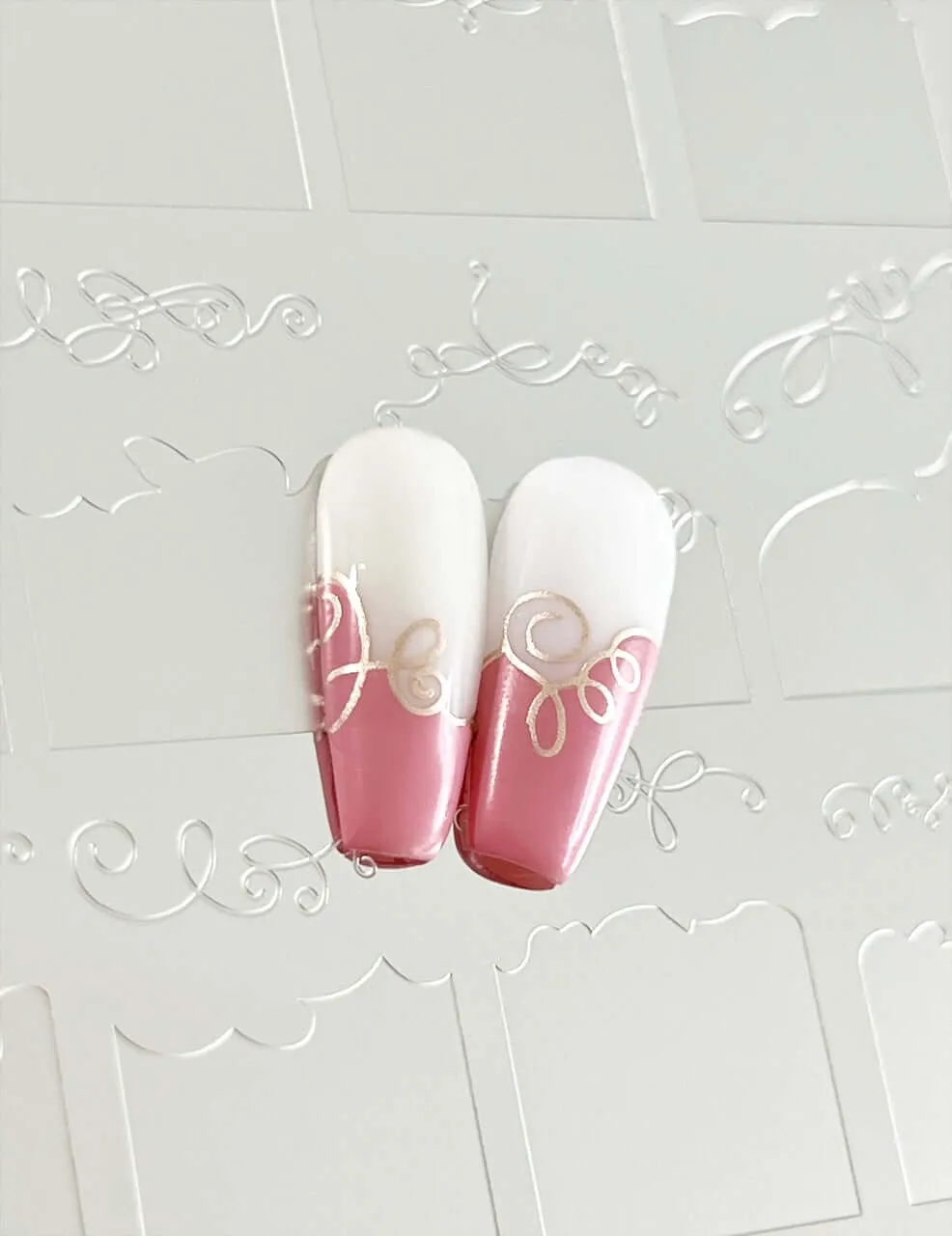 Clear Jelly Stamper CJS-308 French Tilt-A-Swirl stempelplade