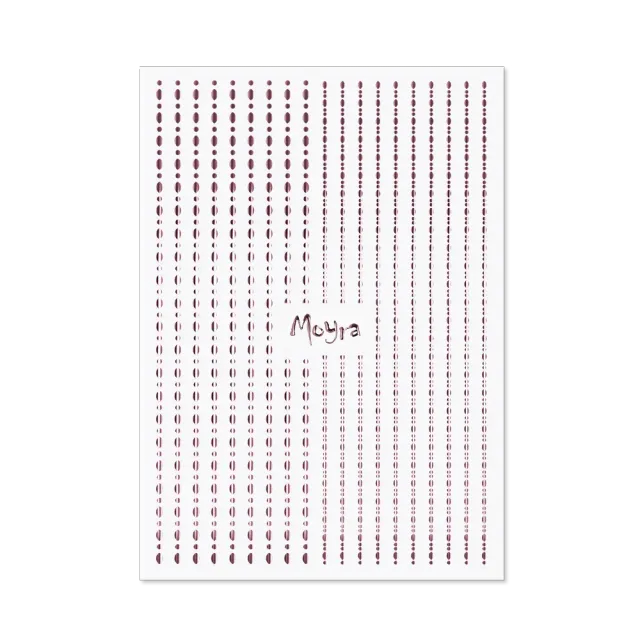 Moyra Dots No. 03 neglestrimler rose gold 19 stk selvklæbende