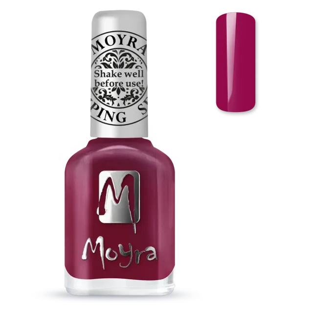 Moyra Stamping SP40 Amaranth Red neglelak 12 ml – ekstra dækkende
