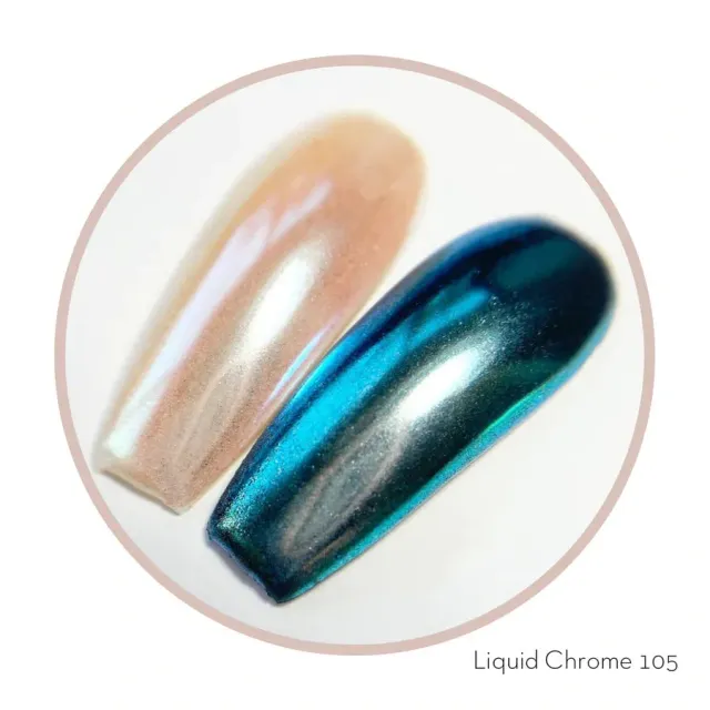 Clear Jelly Stamper KoKo & Claire Liquid Chrome 105 neglelak effekt