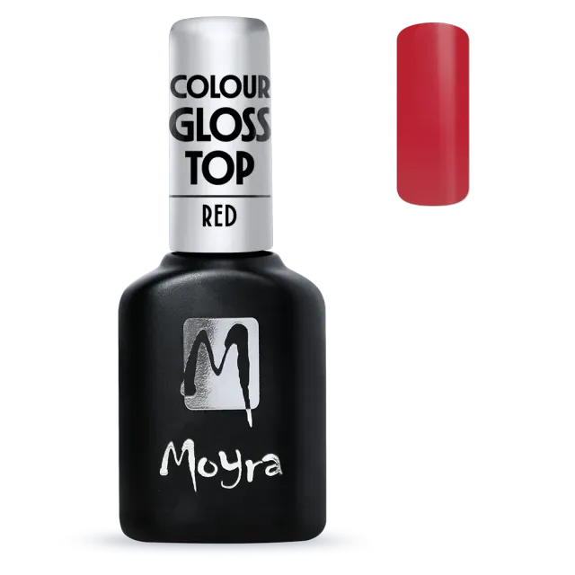 Moyra Colour Gloss top gel 03 Red – 10 ml no-wipe
