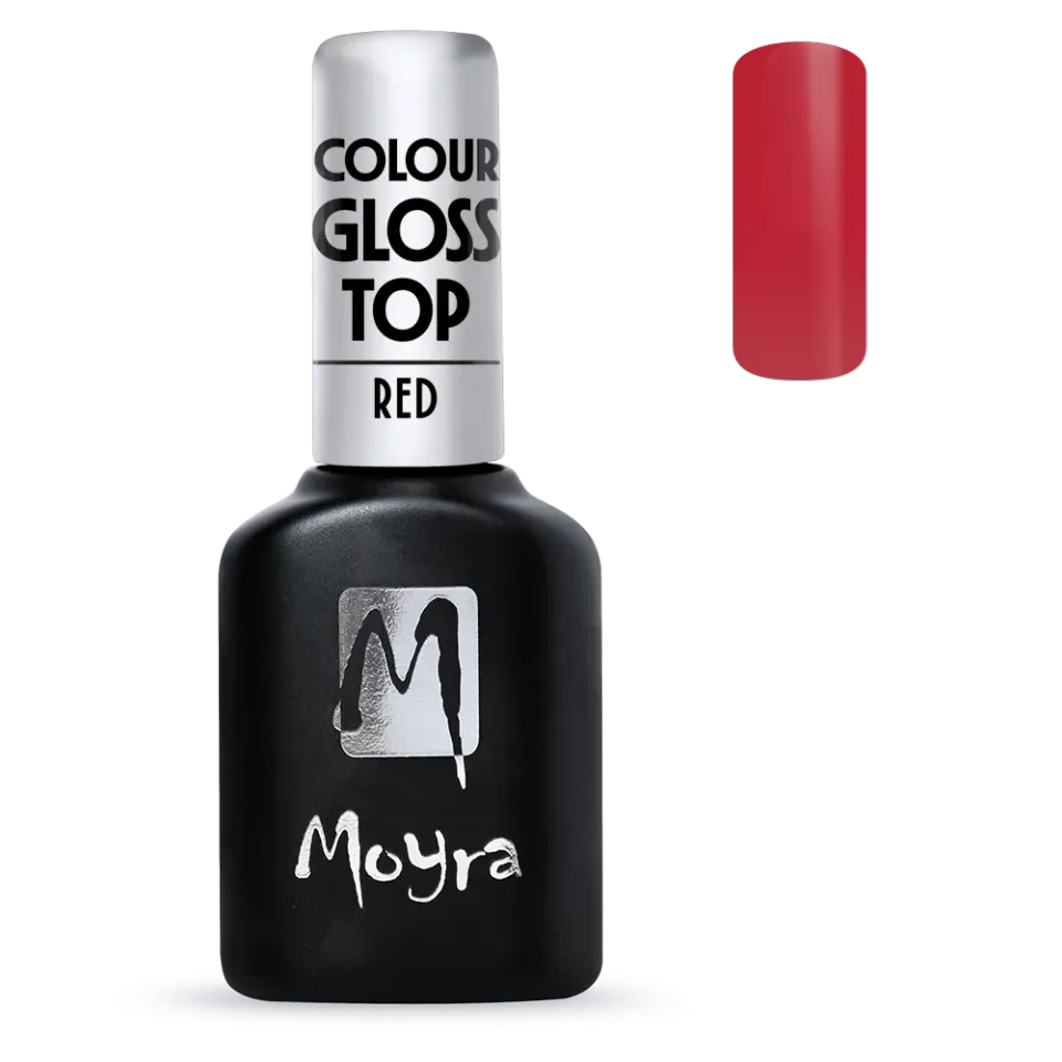 Moyra Colour Gloss top gel 03 Red – 10 ml no-wipe