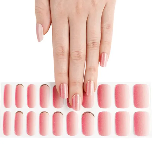 Clear Jelly Stamper Gel-ly Wraps 213 Pink Shimmer gelenegle