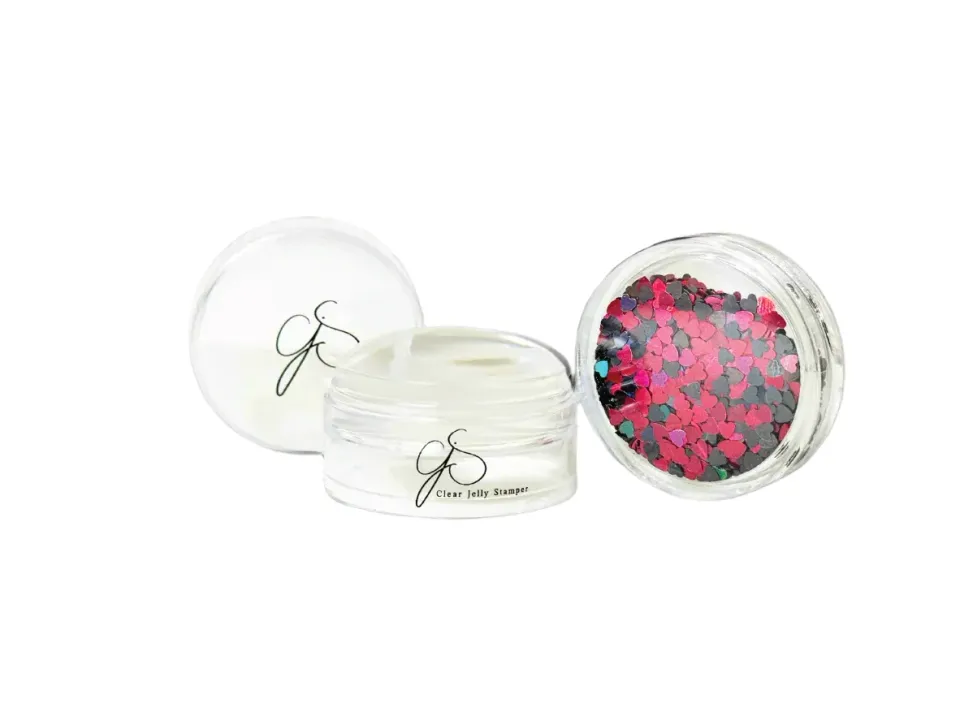Clear Jelly Stamper Lil Miss Bling XL stamper Chic Heart Duo