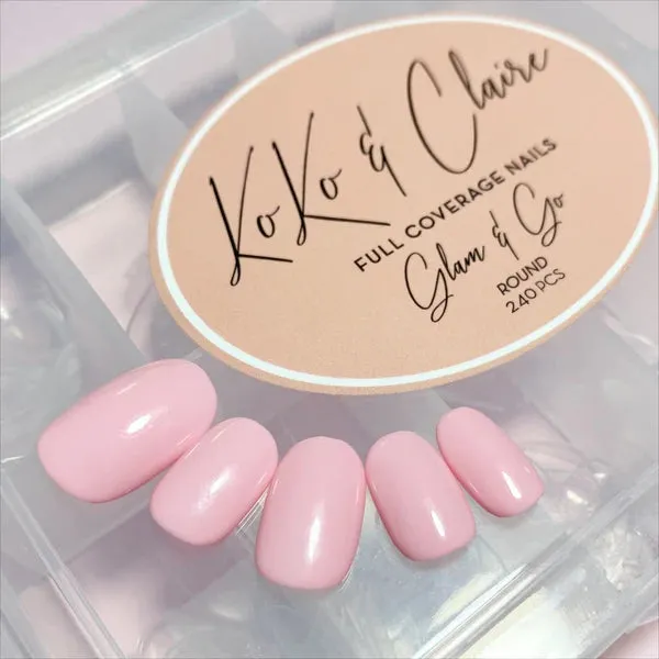 Clear Jelly Stamper Glam & Go Full Coverage negle rund 50 stk