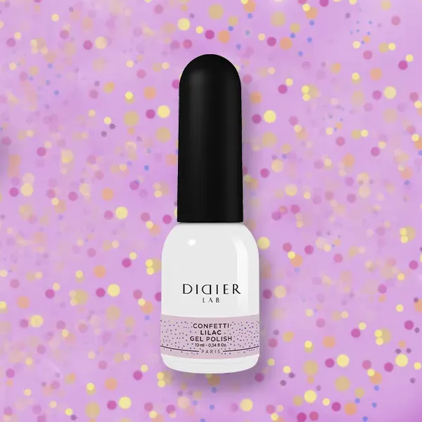 Didier Lab Confetti Lilac gellak confetti semi-transparent