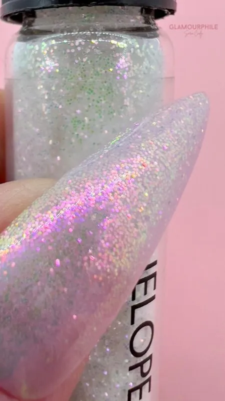 Indigo Nails Penelope Glitter negleglitter lyserød