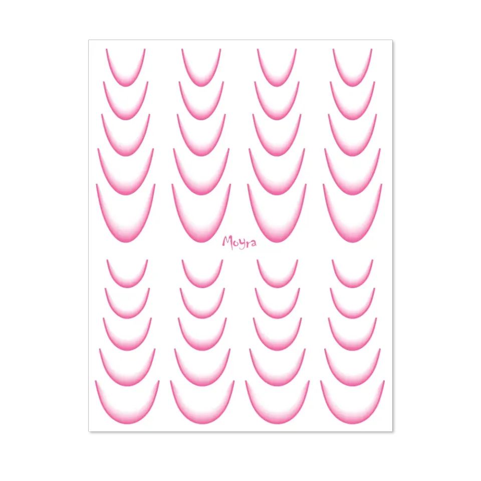 Moyra Watertransfer Ombre No.08 negleklistermærker pink