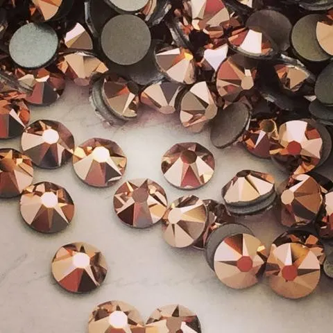Beautystones Crystal Rose Gold neglesten flat back