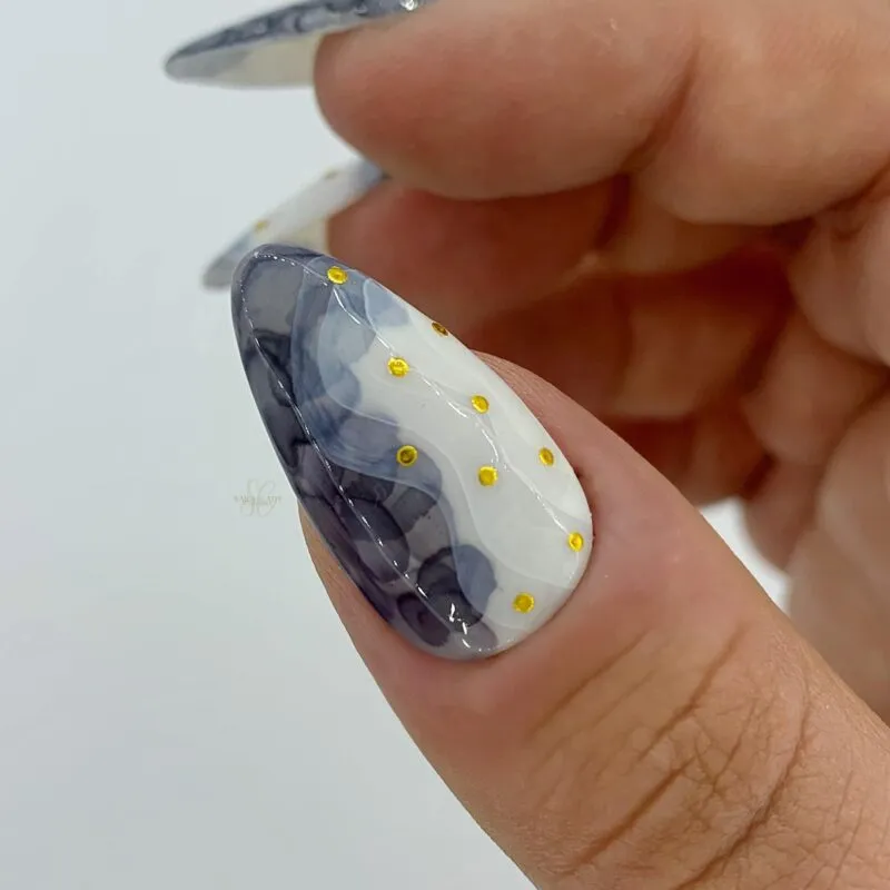 Indigo Nails Black Inkie nailart blæk sort