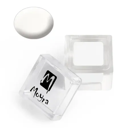 Moyra Colour Acrylics farveakryl 01 White 3,5 g mat hvid