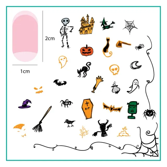 Clear Jelly Stamper Haunted Doodle CjSH-38 stampingplade halloween