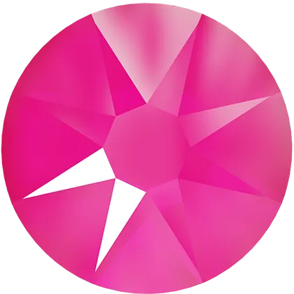 Beautystones Crystals Electric Pink neglesten flad bagside