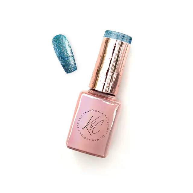 Clear Jelly Stamper KoKo & Claire 0212 Serenity gellak blå 12ml shimmer
