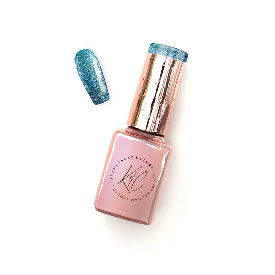 Clear Jelly Stamper KoKo & Claire 0212 Serenity gellak blå 12ml shimmer