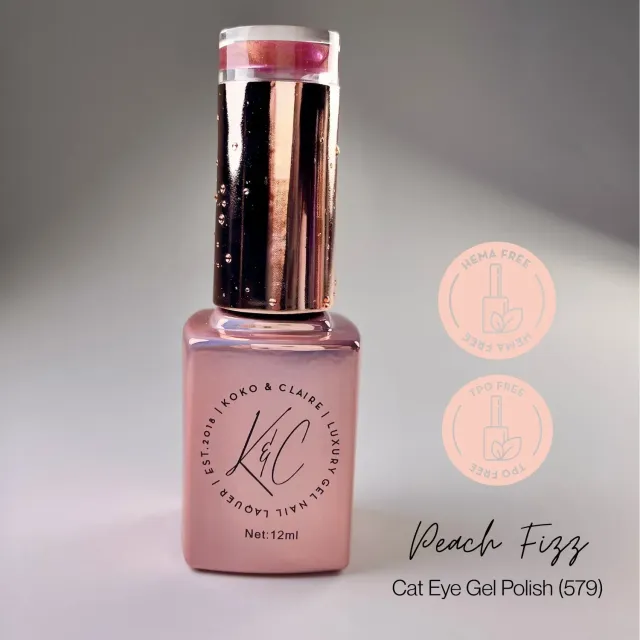 KoKo & Claire 0579 Peach Fizz cateye gel polish 12 ml