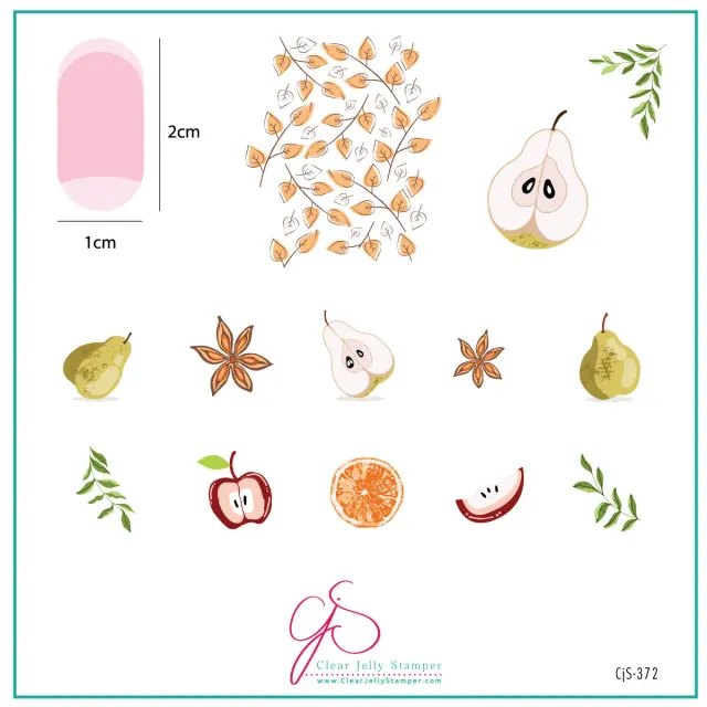 Clear Jelly Stamper CjS-372 Autumn Orchard stempelplade efterår