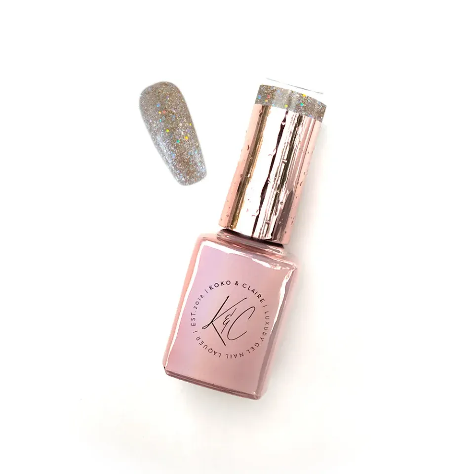 Clear Jelly Stamper KoKo & Claire 0125 Pop the Cork gellak guld 12ml