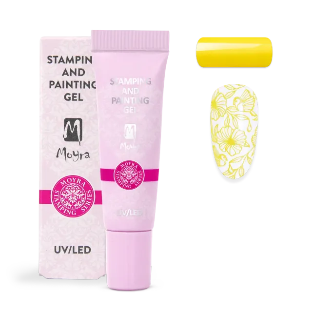 Moyra Stamping painting gel 02 Yellow 7 g no-wipe