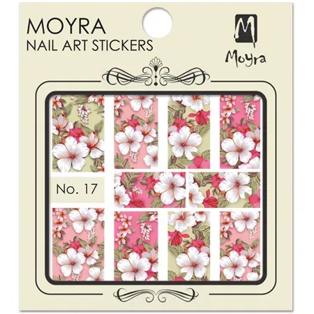 Moyra Nail Art No. 17 negle stickers vandtransfer