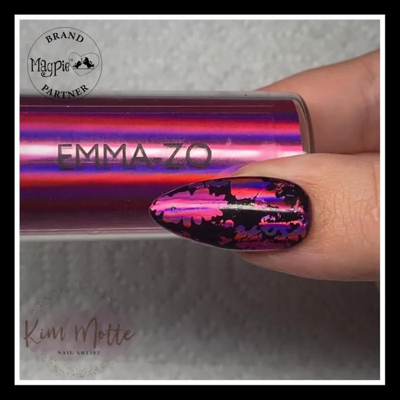 Indigo Nails Emma-Zo neglefolie transfer effekt