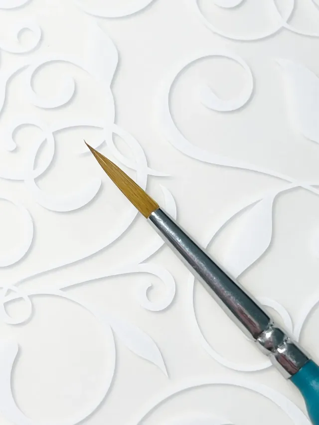 Clear Jelly Stamper Watercolor 04 akvarelpensel turkis præcis