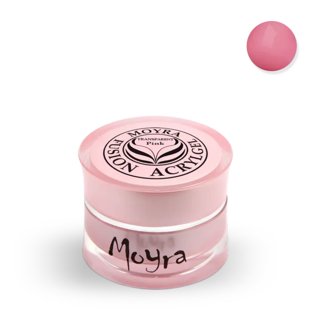 Moyra Fusion Transparent Pink akrylgel 5 g lugtfri