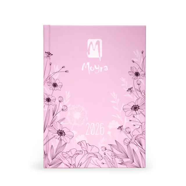 Moyra Agenda 2026 kalender B6 hardcover til negle