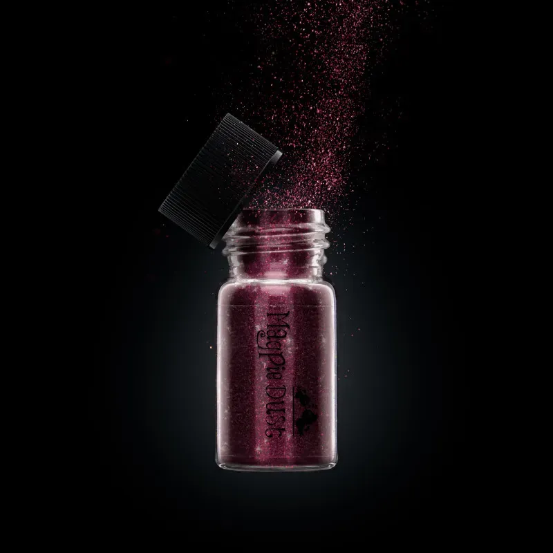 Indigo Nails Merlot Chrome neglepulver mørkerød