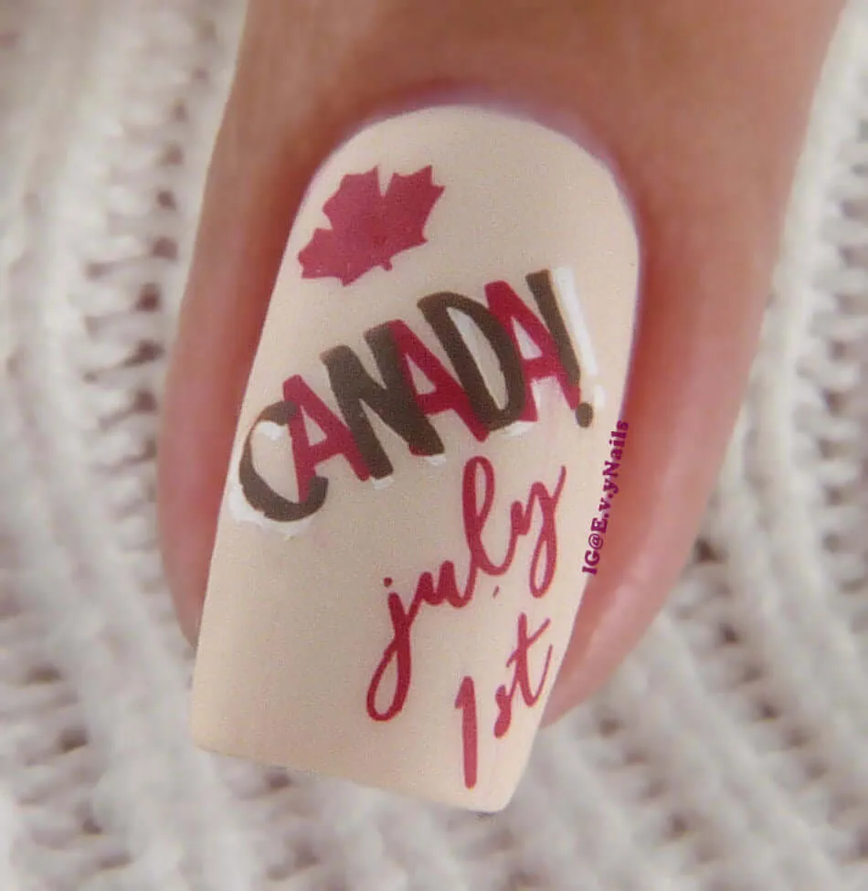 Clear Jelly Stamper CjS-257 Canada Day stampingplade