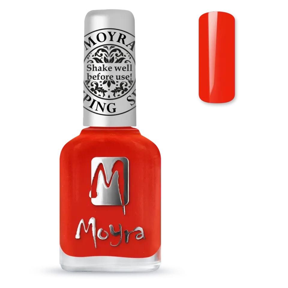 Moyra Stamping SP41 Amber Orange neglelak 12 ml orange