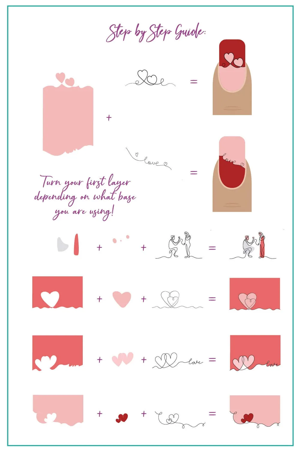 Clear Jelly Stamper CJSV-44 Forever Yours stamping plade hjerter