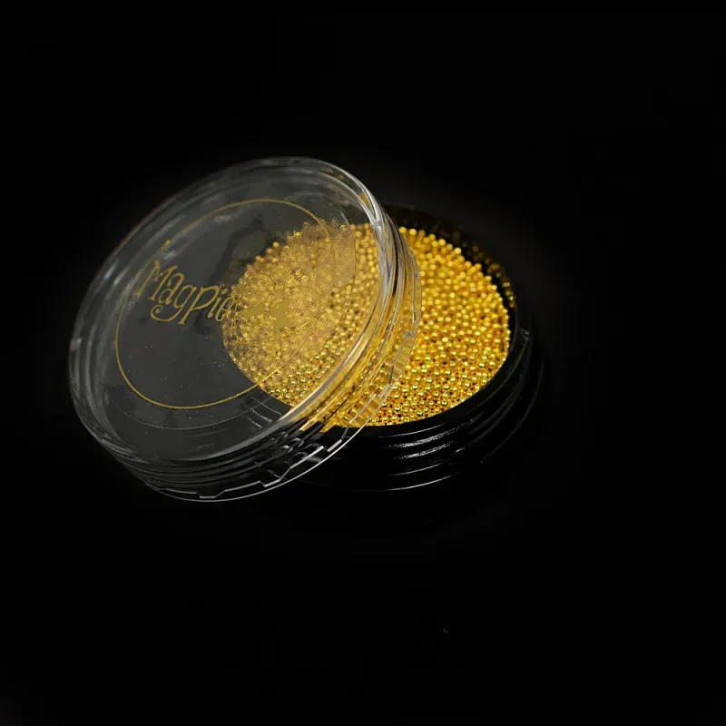 Beautystones Gold Caviar Beads negleperler guld