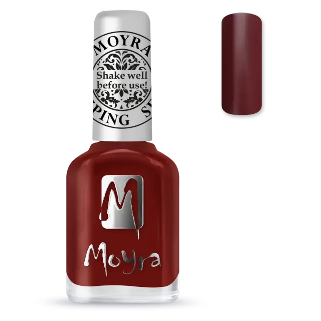 Moyra Stamping SP03 neglelak 12 ml Burgundy Red