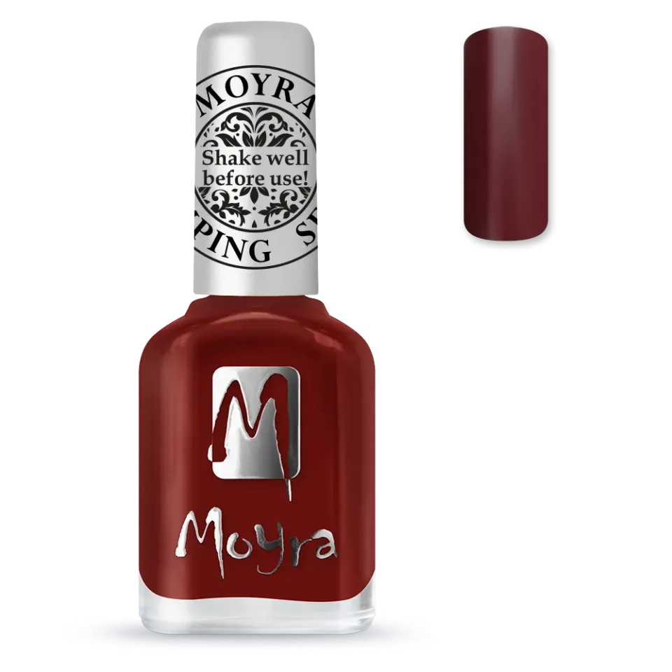 Moyra Stamping SP03 neglelak 12 ml Burgundy Red