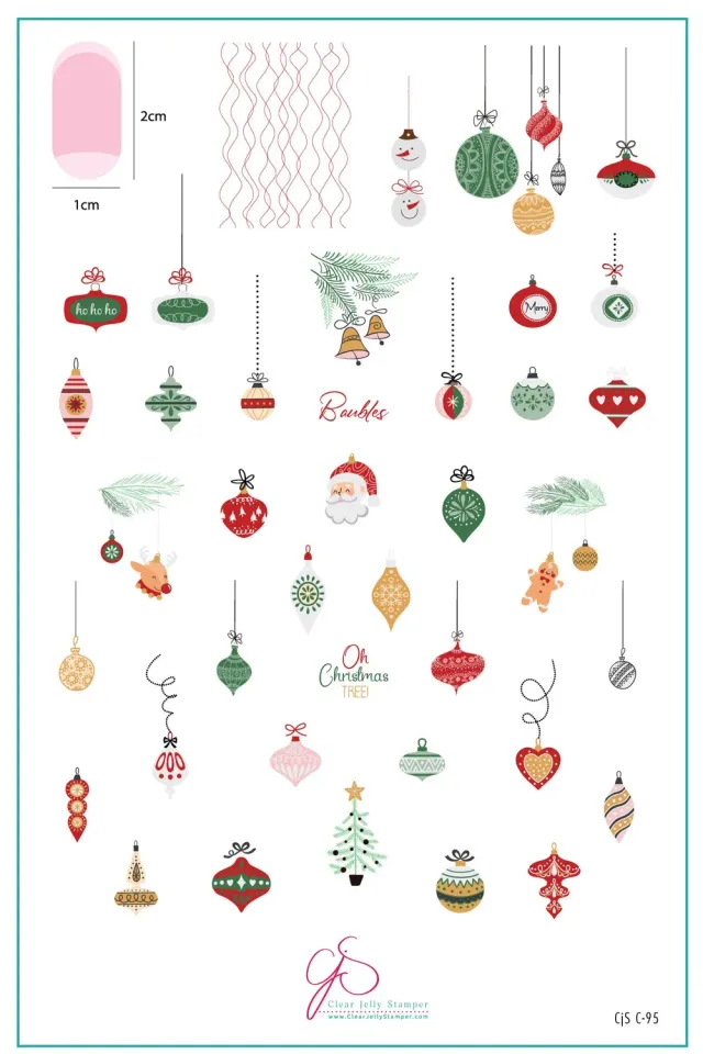 Clear Jelly Stamper CjSC-95 Oh Christmas Tree stampingplade jul