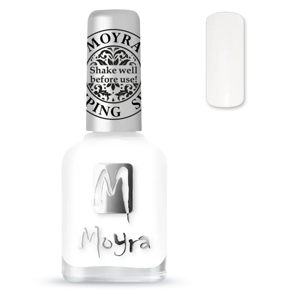 Moyra Stamping SP07 neglelak 12 ml hvid dækkende