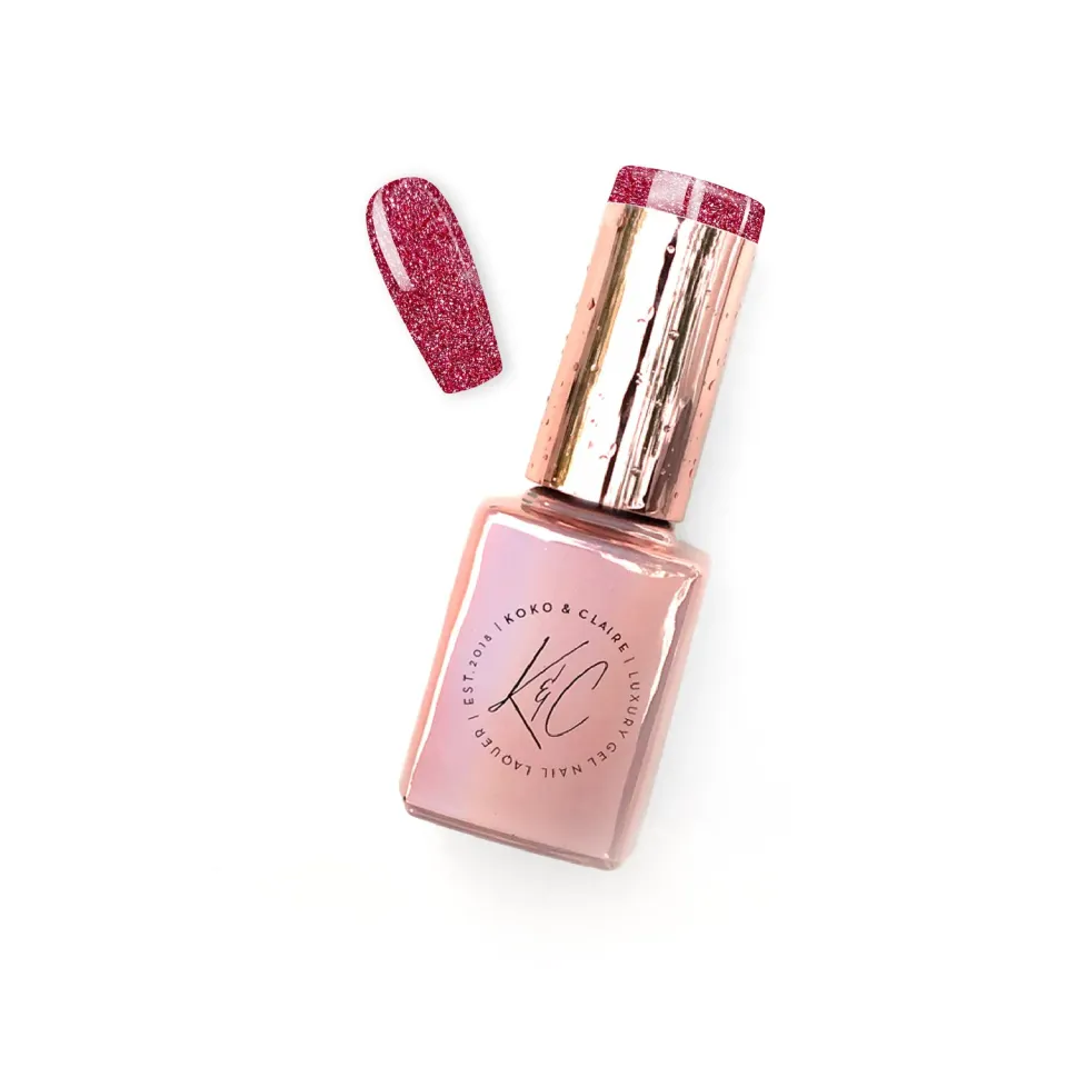 Clear Jelly Stamper KoKo & Claire 0319 Together Forever gellak rød 12 ml metallic