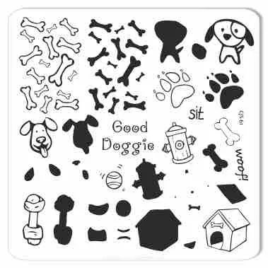 Clear Jelly Stamper Woof CjS-61 stampingplade hund
