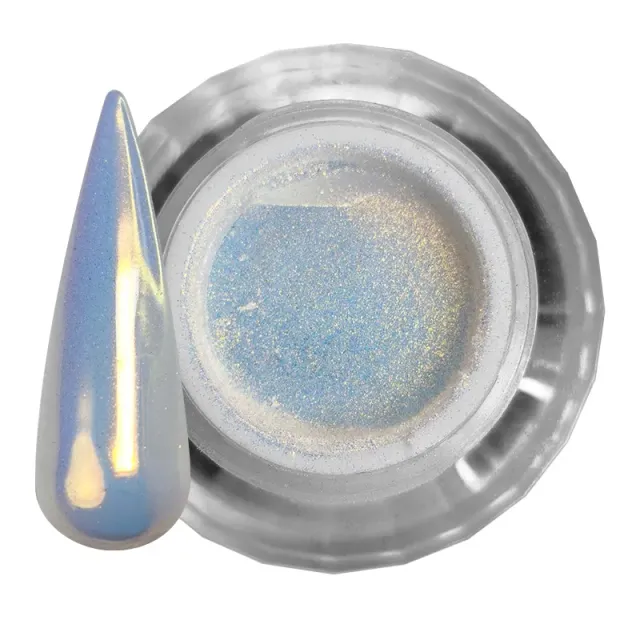 Mline Glamdust DG001WT neglepulver mirror frost hvid