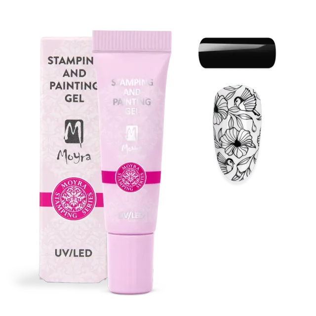 Moyra Stamping Painting Gel 07 Black stamping gel 7 g